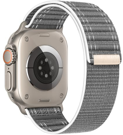 Edelstahl Adapter Kompatibel mit Apple Watch Armband Series 12 11 10 46mm 42mm 9/8/7 45mm 41mm 6/5/SE 44mm 40mm Nylon Armbänder für iWatch Ultra 4 3 2 1 49mm Uhrenarmband