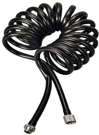 Amagogo Einspritzluftschlauch M7 Adapter Biegebegrenzer Kompressorschlauch PU Federspirale 180cm