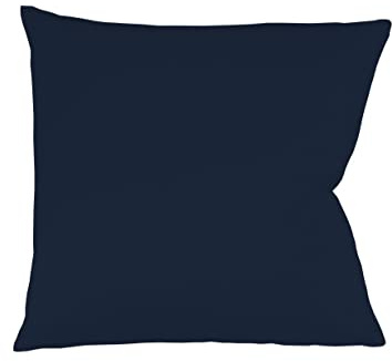 Fleuresse Colours Kissenbezug, Mako Satin, Marine, 40 x 40 cm