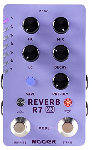 Mooer R7 X2 Reverb - Digital Reverb Pedal