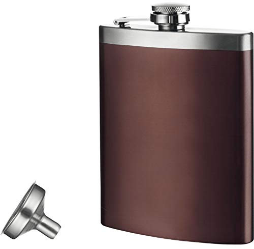 Vacu Vin Petaca con Embudo, Acero Inoxidable