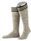 Almbock Trachtensocken Herren - Trachtenstrümpfe aus Merino Wolle in vielen Modellen und Farben - Lange und kurze bayerische Socken für Lederhose (Braun meliert | Bert lang, 42-43)