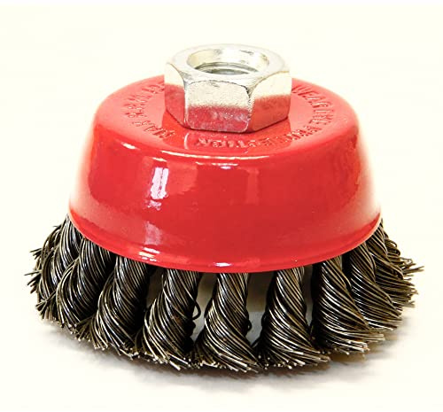 Rolson 24365 75 mm Twist Knot Wire Cup Brush