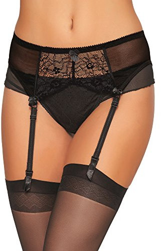 Merry Style Damen Strumpfgürtel 911 (Schwarz2, XS)