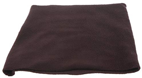 earbags NACKENWÄRMER Mund Maske Wind Schutz Fleece, S, Braun, Neck Tube S