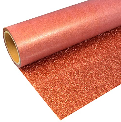 Stahls® 26,78€/m² CAD-CUT® Glitter Flexfolie 931 Orange 50cm x 1m Bügelfolie Flex Folie