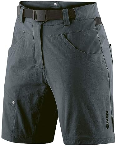 Gonso Damen Mira Bikeshorts, Graphite, 44 EU