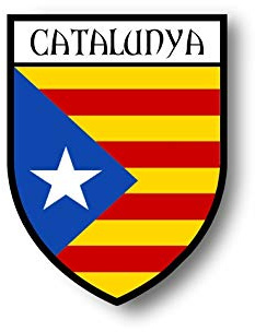 Akachafactory Aufkleber Sticker autoaufkleber Wappen Schild Flagge flaggen Fahne katalonien