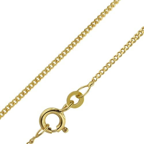 trendor Halskette 585 Gold / 14 Karat Panzerkette 1,4 mm breit 75182-42 42 cm