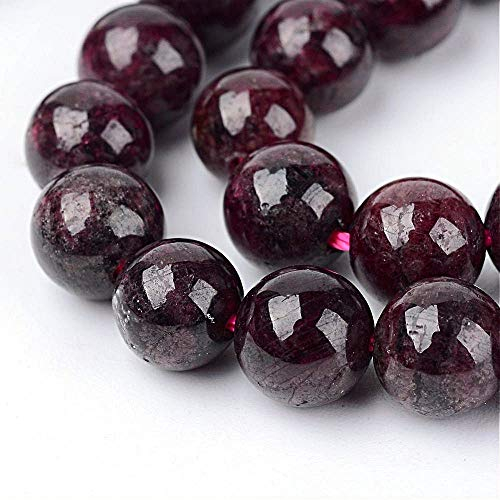 Natur Edelstein Perlen Garnet Granat Rund 4mm Schmuckstein Schmuckperlen Schmuckdesign Bastelzubehör Perlenkette G48