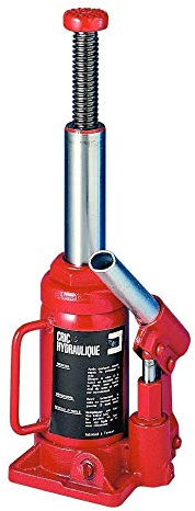 EURO VANADIUM - Cric hydraulique Bouteille Rouge