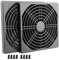 S SIENOC - Tapa de ranura PCI con tornillo y tapa de ventilador (2 cajas de filtración, 120 x 120 mm, negro)