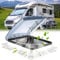 LIMEID Ventilateur pour Camping-Car 40 x 40 Cm - Lucarne Caravane 12v avec Toit Ouvrant - Admission Et Échappement à 3 Vitesses pour Caravanes Ou Camping-Cars