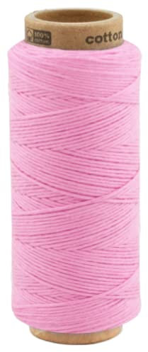 100 Meter Baumwollkordel 1,0 mm, Kordel Schnur Baumwolle Bindfaden Bäckergarn Geschenkband 0011 - Hellrosa