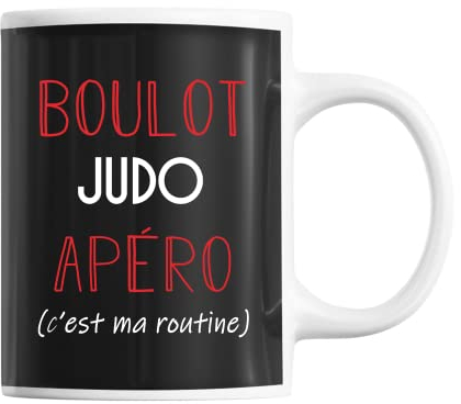 Planetee Mug Judo C'est ma Routine | Tasse Humour
