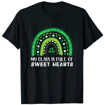 My Class Is Full Of Sweet Rainbow Plaid St. Patrick's Day T-Shirt