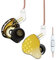 Yinyoo KBEAR Robin - Auriculares intrauditivos, monitores inear 1DD+4BA híbridos Controladores estéreo de Sonido Auriculares de Alta fidelidad con Cable Desmontable (con micrófono, Dorado)