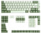 Ussixchare Lot de 122 touches Matcha en PBT pour clavier MX - Profil XDA - Disposition japonaise Dye-Sub ANSI pour clavier MX (Matcha)