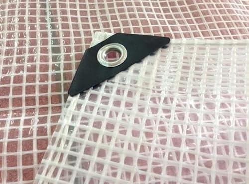 Tarpaulin Sheet Cover Clear Transparent Waterproof Ground Camping Multipurpose Furniture (6m x 8m)