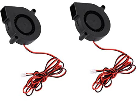 Generic 2pcs Silencieux 24V 50mm 5015 Ventilateur de Refroidissement Radial pour Le Refroidissement Du Processeur PC
