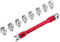 Llave de Radios para Moto de Cross, Juego de Llaves CNC para Radios de Motocicleta 5.0‑6.8 Longitud 93 Mm/3.7in para la Mayoría de las Motos (C (rojo))