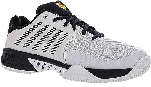 K-Swiss Performance Herren Express Light 3 HB Tennis Shoe, Barely Blue/Moonless Night/Amber Yellow, 46 EU