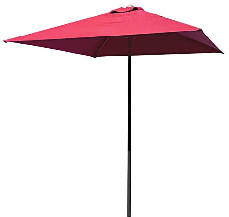CHEMYO Paraguas de jardín Cuadrado de 150 cm, Patio Grande, Parasol, Evita la Lluvia Ligera, Altura Ajustable, para balcón, terraza, Patio, Playa, sombrilla de Mesa de café, Mirador