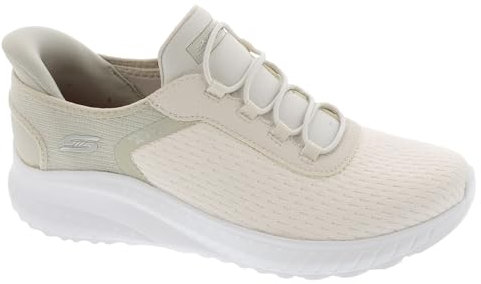 Skechers Damen BOBS Squad Chaos, Off White Mesh, 37.5 EU
