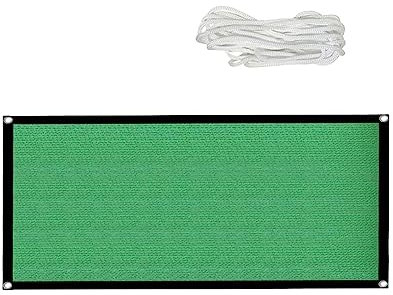 TopHomer Green Shade Netting, Greenhouse Mesh Collapsible Shade Cloth with Rope for Patio, Pergola, Graden Flower Plant - 2 * 4m/6.6 * 13.1ft