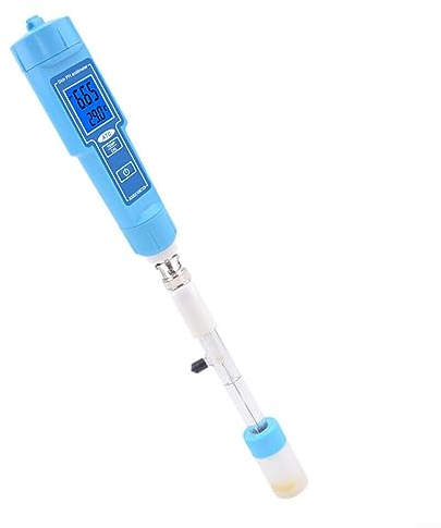 PH-Tester, PH-Messgerät, Thermometer, Stift, hochpräziser pH-Detektor, Temperaturtester für Lebensmittel, Boden, Obst, Fleisch, Labor