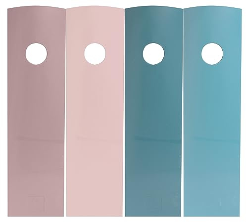 Exacompta - Ref. 182606SETD – Set mit 4 Magazinen MAG-CUBE Skandi, Zeitschriftenhalter, Kataloge, Zeitschriften, Aufbewahrung für Dokumente im Format A4 und A4 Maxi – Breite 27,5 x m – 4 verschiedene
