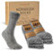 6 Paar Norweger Socken Herren Damen Wintersocken warme Wollsocken 70301T (Anthrazit Meliert 39-42)