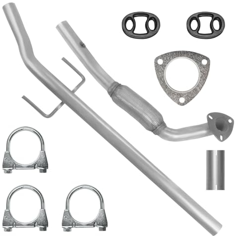 Polmo Schalldämpferset Auspuff Kollektorrohr für Opel Vectra 3 III C 2002-11/2005 1.6 1.8