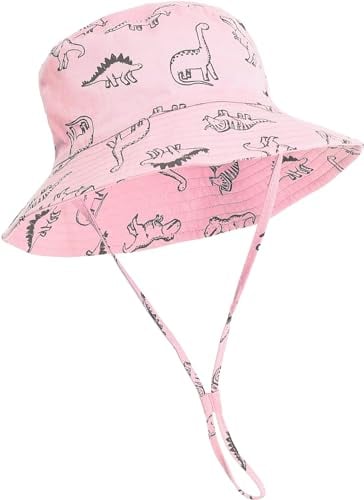 DRESHOW Unisex Baby Kleinkinder Sonnenhut Kappe Mütze Fischerhut Strandhut Kinder Baby Stern Sommerhut UV Schutz UPF 50+, Age 2-4 Jahre, Size 52cm