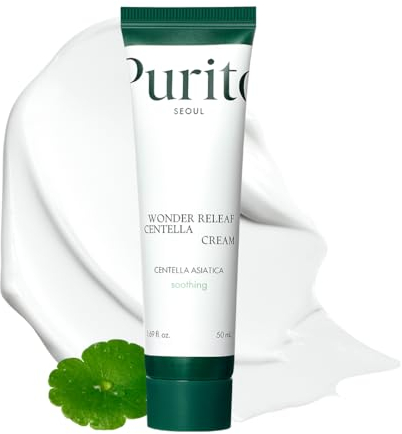 PURITO Centella Cream, Korean Centella, for All Skin Types, Soothing, Facial Cream for face, K-Beauty, Korean Skin Care, 50ml 1.7 fl.oz