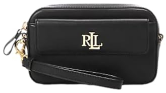 Lauren Ralph Lauren Marcy Wrstlt 432934353 Damen Umhängetasche aus Leder, Schwarz, Einheitsgröße, Schwarz, Einheitsgröße