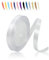 Weiß 10mm Satinband 23 Meter, Polyesterband, verschönern Sie Ihre Bastelarbeiten und Feiern, ideal für Geschenkverpackungen, Dekorationen, Hochzeitsautoband, Bänder zum Basteln