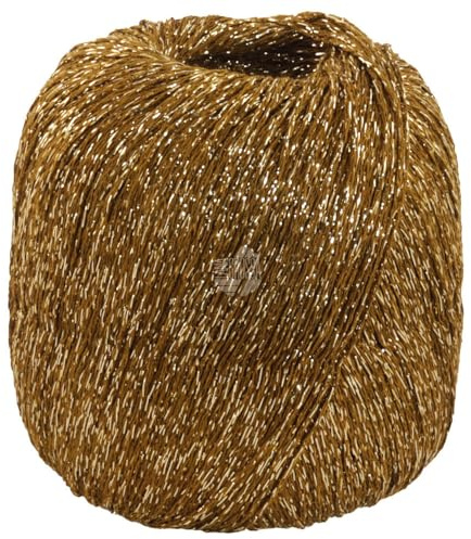 LANA GROSSA Brillino | Beilaufgarn mit farbigem Lurexfaden | Handstrickgarn aus 83% Viskose & 17% metallische Faser | 25g Wolle zum Stricken & Häkeln | 200m Garn FB 37