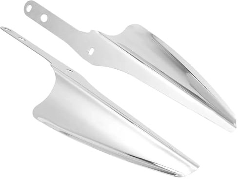 DZSCHUNLUSM Motorrad Spoiler Für Touring Für Road Für King Für Street Für Glide Für CVO 1995-2021 Motorrad Gabel Windabweiser Windschutzscheibe Verkleidung Motorrad-Windflügel