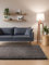 Interiyou Hochflor Teppich Sofia - 300x400 cm Grau - flauschig und einfarbig - waschbar und rutschfest - weicher Langflor