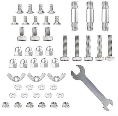 Pièces de rechange pour chauffage de terrasse - Réflecteur - Accessoires ronds en forme de parapluie - Pyramide - Kit de chauffage - Ensemble de boulons et d'écrous