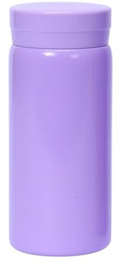 Small Flask, Cute Water Bottle, Vacuum Insulated Flask for Hot & Cold Drink, Keep 12H Hot & 6H Cold (Purple, 200ml)