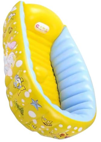 ibasenice vasca gonfiabile per bagnetto gonfiabile vaschetta bagnetto bath tub vasca da bagno gonfiabile per neonati piscina gonfiabile per piscina infantile pvc Yellow
