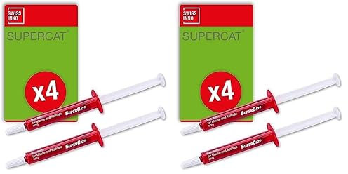 SWISSINNO Ersatz-Köder-Spritzen SuperCat für Mause- und Rattenfallen: Erdnussbutter-Lebensmittelprodukt, Starkes Lockmittel für Nager, 8 Stücke