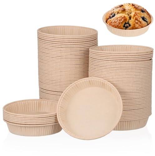 100pcs Mini Tart Pans 4.1 Inch, Easy Release, Oven & Microwave Safe