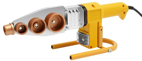 POTYYH Muffenschweißgerät, 850W Rohrschweißgerät mit Digitalanzeige 0-380°C Rohrschweißmaschine Stumpfschweißgerät 20-63mm Rohr Schweißgerät für PPR, PB, PE, PP