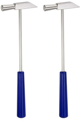TsoLay 2pcs Double Face Small Metal Hammer 8 Inch Round Triangle Dual-Head Multifunctional Mallet