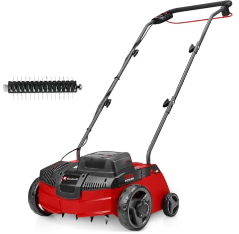 Einhell Akku-Vertikutierer-Lüfter GC-SA 36/31 Li-Solo | PXC | 36 V | 31 cm Arbeitsbreite | einstellbare Arbeitstiefe | Messer- & Lüfterwalze | ohne Akku