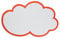 FRANKEN selbstklebende Moderationskarten Wolke, 100 x 60 mm, weiß/rot, 20 Stück, MKS53