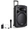 Ibiza Sono Portable Port15VHF-BT Enceinte PA avec subwoofer de 38 cm (15) -Ports USB et SD compatibles MP3 - Interface Bluetooth - entrée AUX